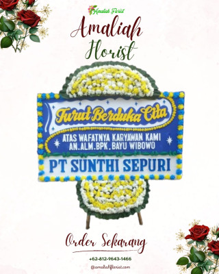 Papan Bunga Duka di Mandau