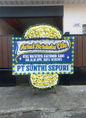 Papan Bunga Duka di Mandau