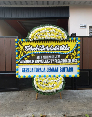 Papan Bunga Duka di Mandau